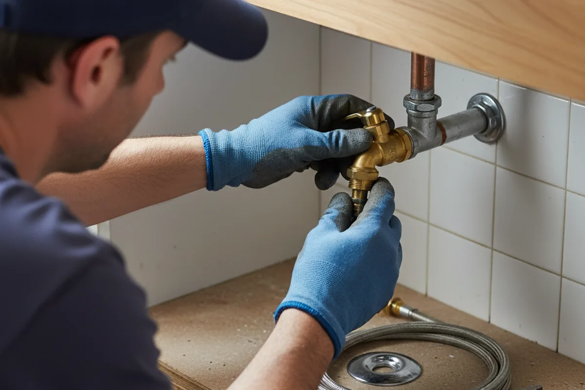 Shutoff valve and fitting work during Emergency Plumbing in Redwood City